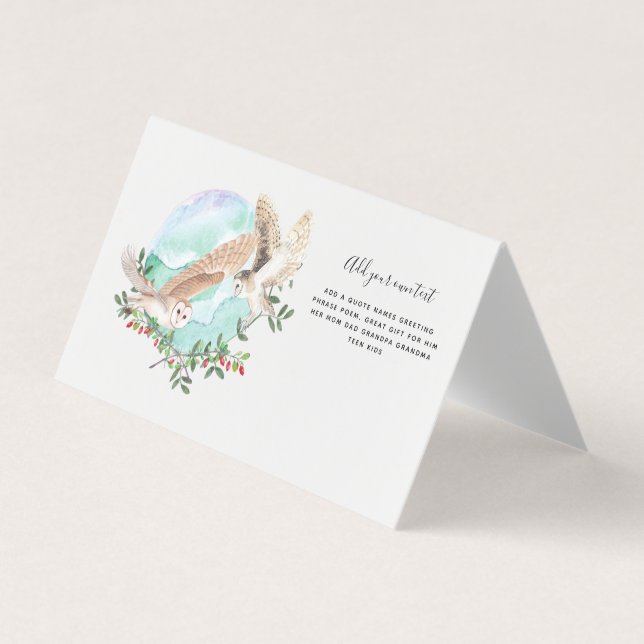 OWLS Personalized Business Card (Front)