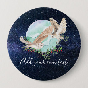 Owls Personalized Button