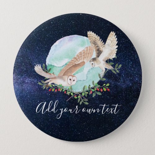 Owls Personalized Button