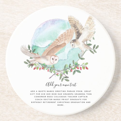 OWLS Personalized Coaster