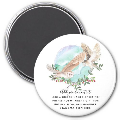 OWLS Personalized Magnet