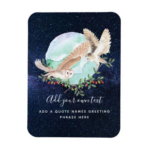 Owls Personalized Magnet