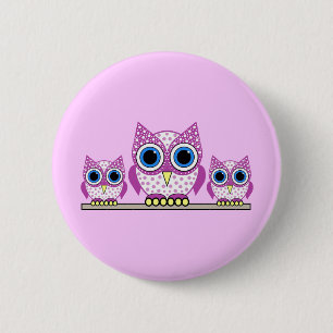 owls pinback button