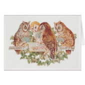 Owls Play Cards (Front Horizontal)