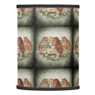 Owls playing lamp shade