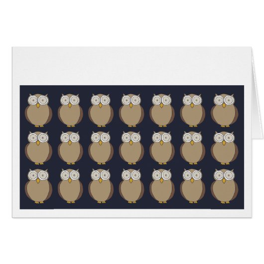 Owls Repeat Cards (Front Horizontal)