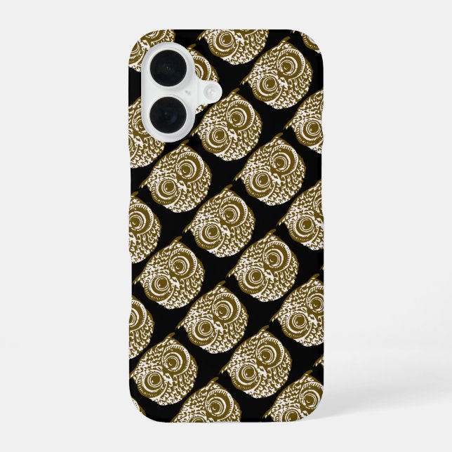 Owls repeating all over iphone case (Back)