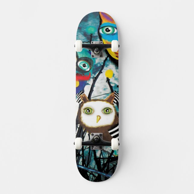 Owls Skateboard Deck (Front)