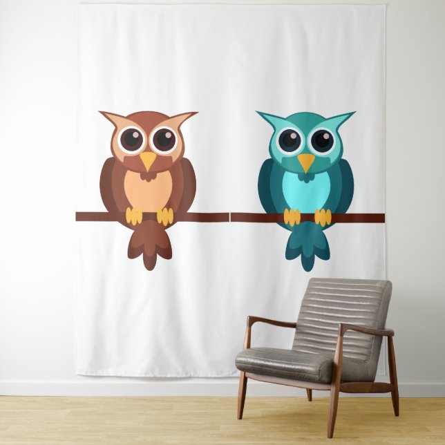 Owls Tapestry (In Situ)