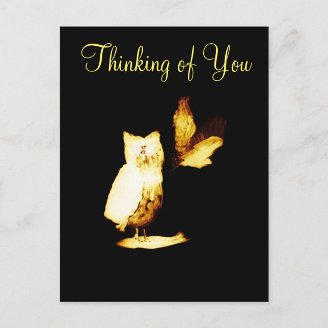 Owls Thinking of You Postcard (Front)
