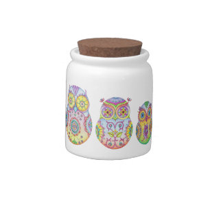 'Owlushka' Family Cookie Jar Canister