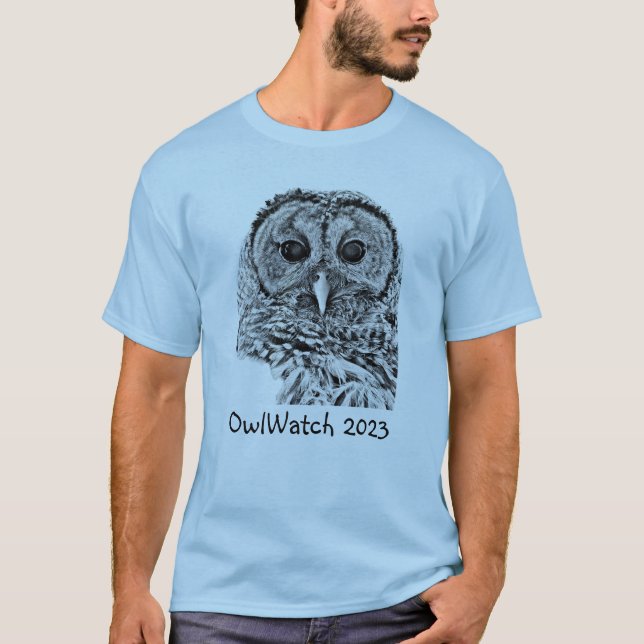 OwlWatch - Barred Owl 2023 (light) T-Shirt (Front)