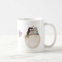 Owlways in My Heart Names Yr Cute Valentine's Day Coffee Mug