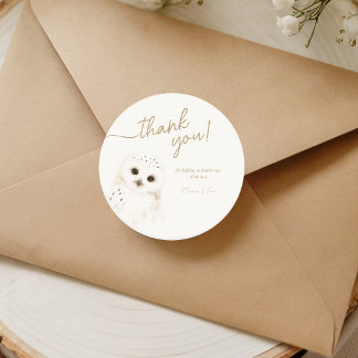 Owly Moly Thank You Sticker