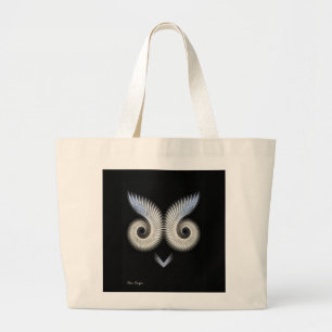 Owly Whimsical Owl Face Tote