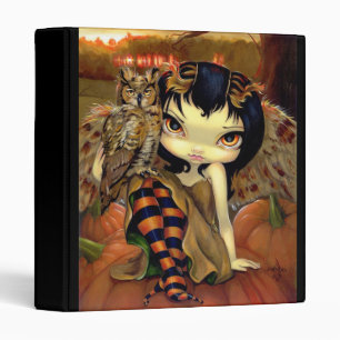 Owlyn in Autumn BINDER halloween owl fairy pumpkin