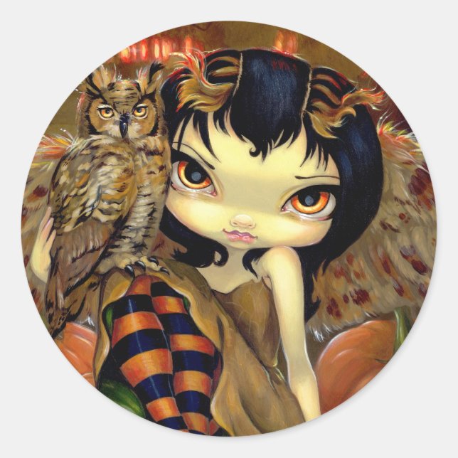 "Owlyn in Autumn" Sticker (Front)