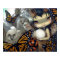 Owlyn in the Nest ART PRINT owl fairy hatchling