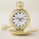 Own a Piece of History: Personalized Pocket Watch