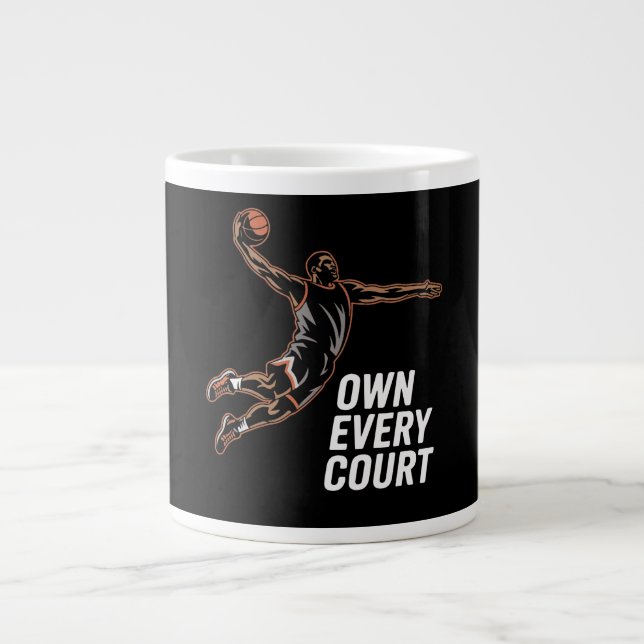 Own Every Court Sports Mixed Giant Coffee Mug (Front)