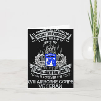 Own Forever The Title 18th Airborne Corps Us Veter Card