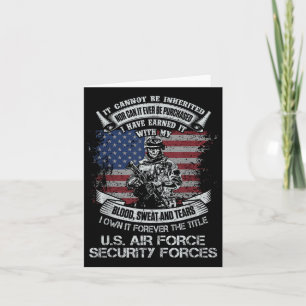 Own Forever The Title Air Force Security Forces Card