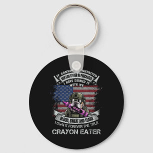 Own Forever The Title Crayon Eater Flag Military Keychain