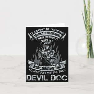 Own Forever The Title Devil Doc Proud Corpsman Card