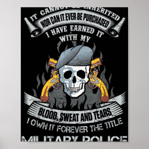 Own Forever The Title Military Police Us Army Mp V Poster