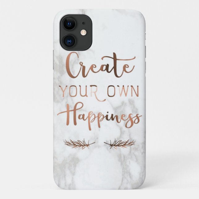own happiness marble Case-Mate Barely There Apple Case-Mate iPhone Case (Back)