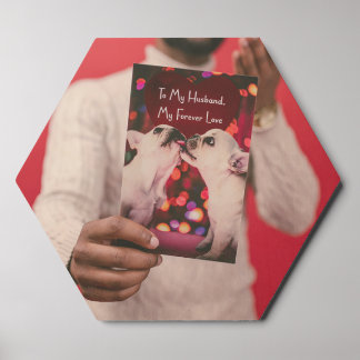 Own Hex Wood Photo Tile