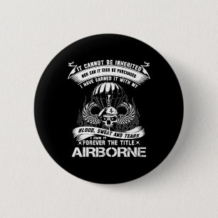 Own-it Forever The Title Airborne Army Ranger Vete Button