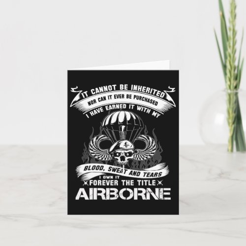 Own_it Forever The Title Airborne Army Ranger Vete Card