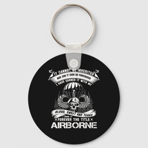 Own_it Forever The Title Airborne Army Ranger Vete Keychain