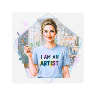 Own it! You are an artist! Metal Print