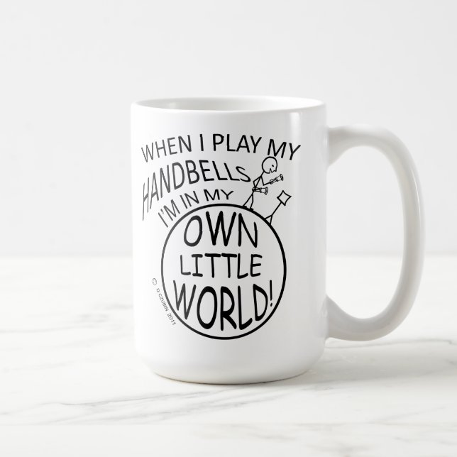 Own Little World Handbells Coffee Mug (Right)