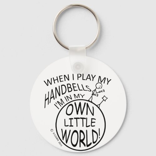 Own Little World Handbells Keychain