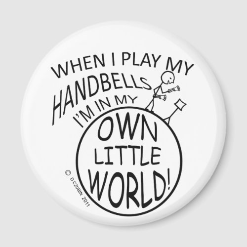 Own Little World Handbells Magnet