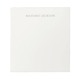 Own Name Calligraphy Plain Simple Pastel Color Notepad