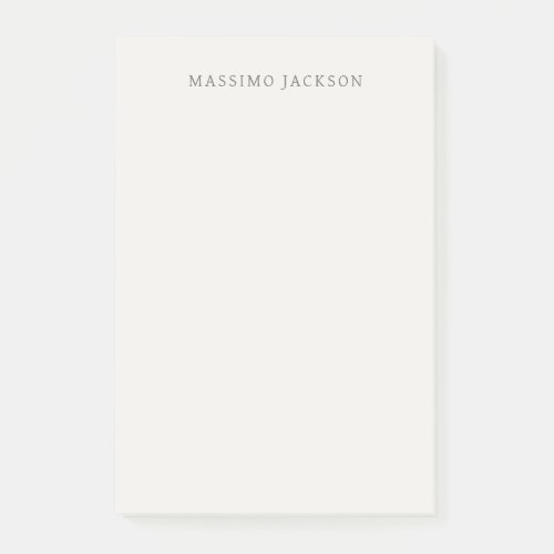 Own Name Calligraphy Plain Simple Pastel Color Post-it Notes