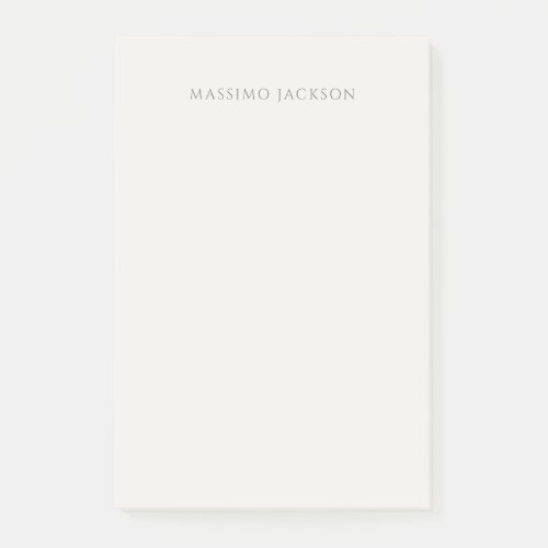 Own Name Calligraphy Plain Simple Pastel Color Post-it Notes