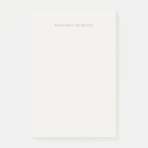 Own Name Calligraphy Plain Simple Pastel Color Post-it Notes