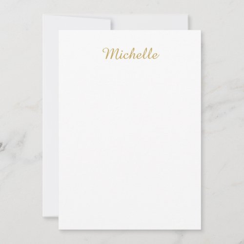 Own Name Creative Trendy Gold Color Script