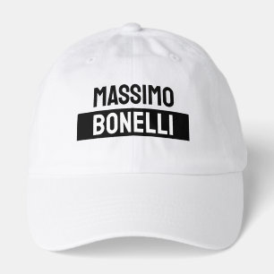 Own Name Minimalist Modern Plain Black White Hat