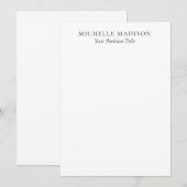 Own Name Mode Trendy Minimalist Professional Plain (Front/Back)