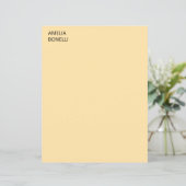 Own Name Modern Minimal Professional Plain Beige (Standing Front)
