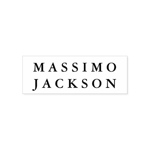 Own Name Professional Trendy Minimalist Self-inking Stamp