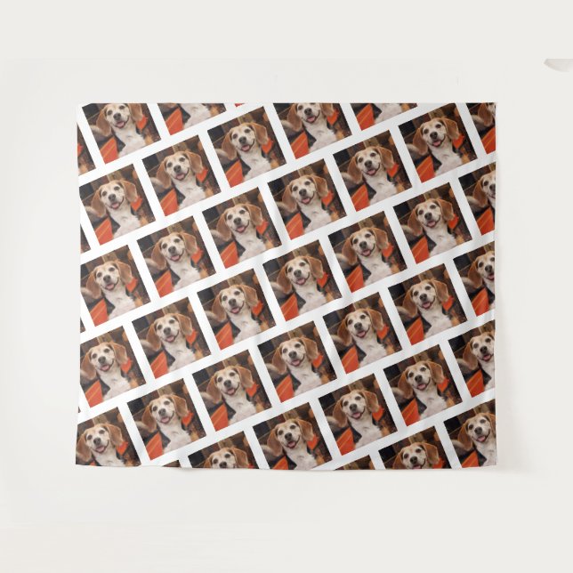 Own Pet Photo - Dog, Cat, Step and Repeat Backdrop (Front (Horizontal))
