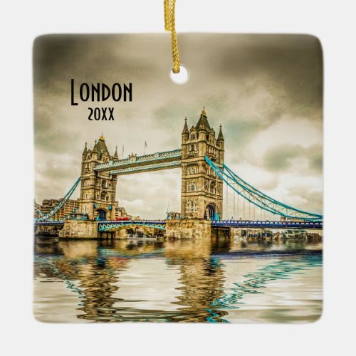 Own Photo London England Europe Travel Souvenir Ceramic Ornament