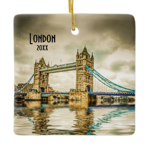 Own Photo London England Europe Travel Souvenir Ceramic Ornament